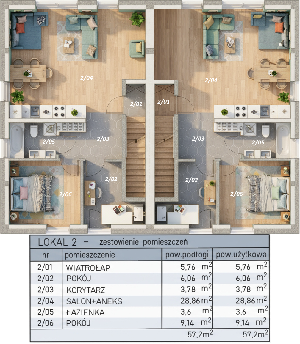 Turka Apartments - kondygnacja górna